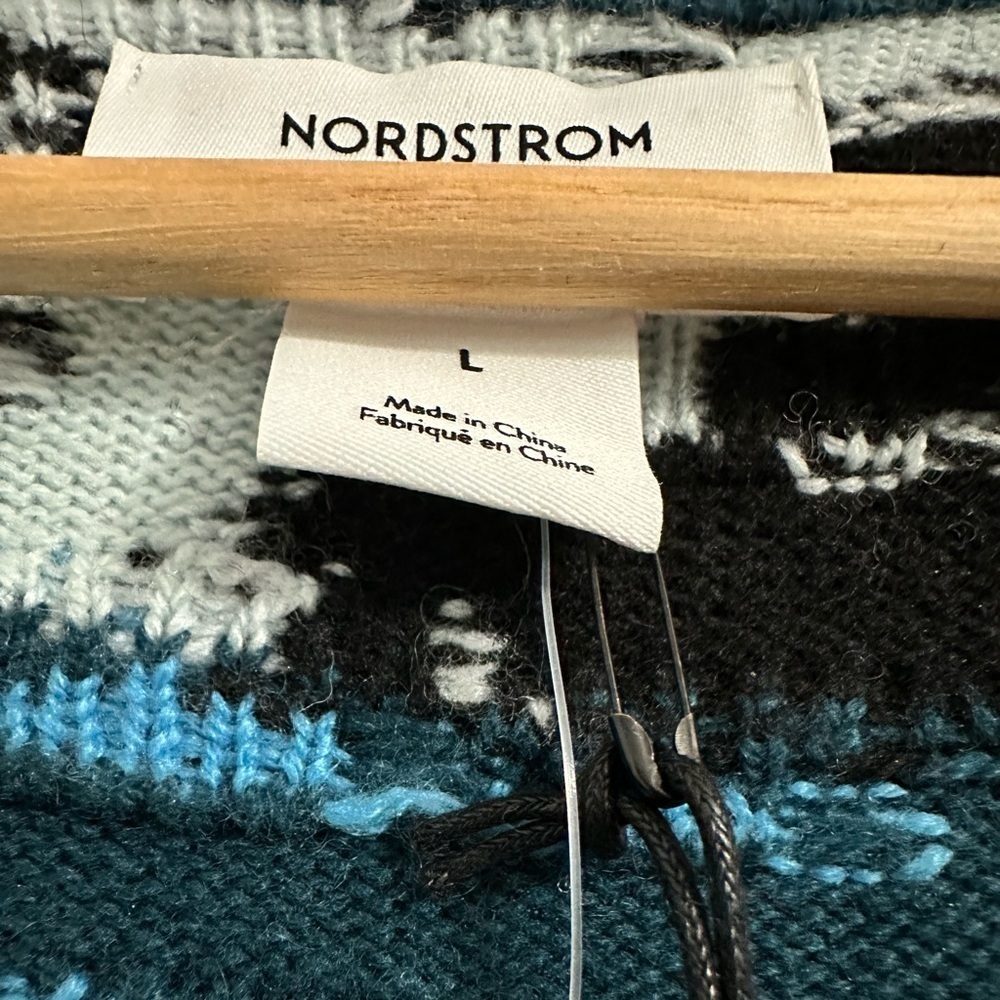 NWT Nordstrom x Christina Martinez Abstract Prints Knitted Cardigan - Picture 4 of 7